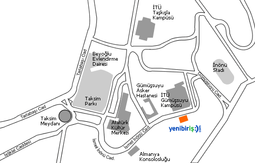 Yenibiris.com Merkez Ofis Krokisi